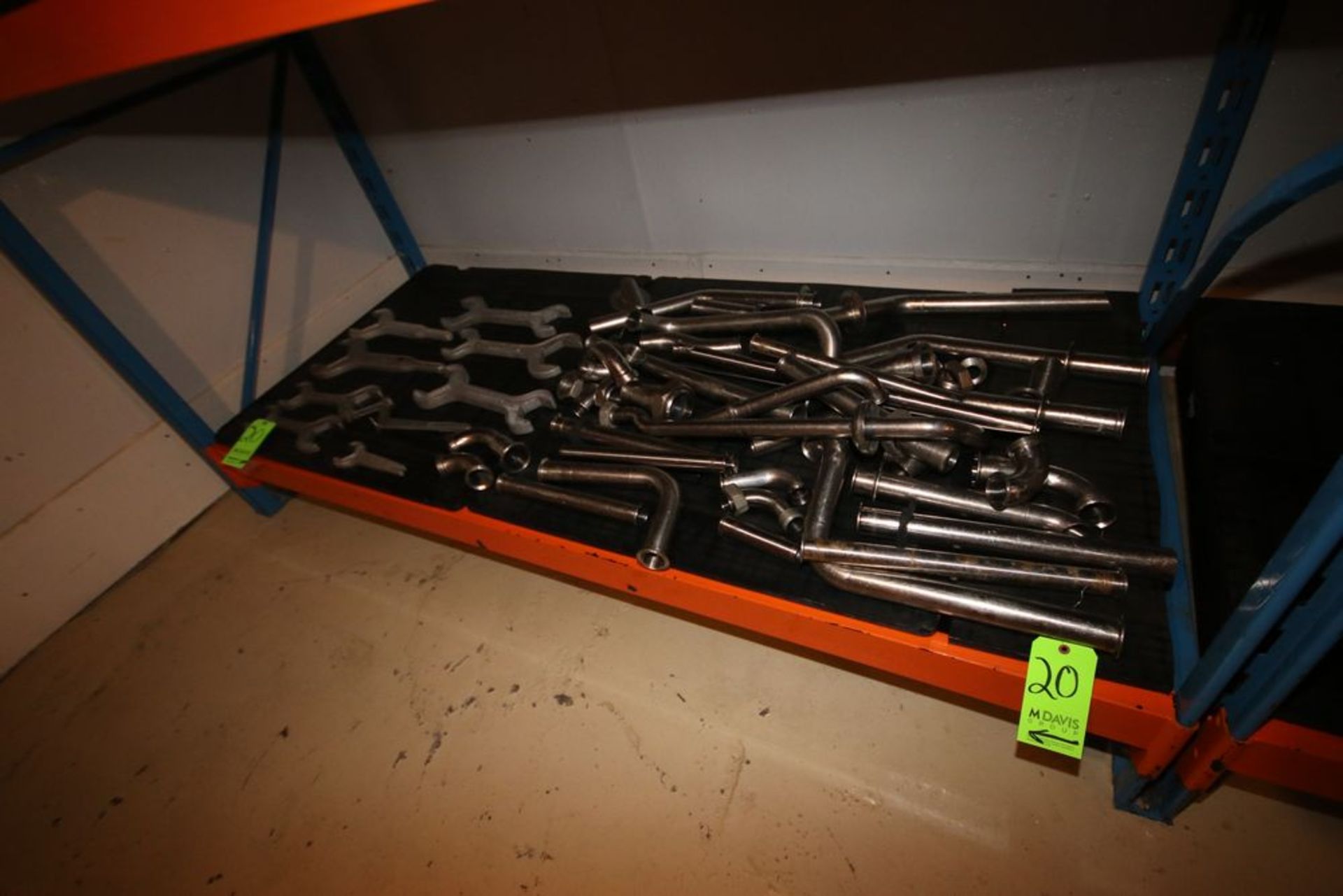 Lot of Assorted Line Wrenches & S/S Piping, Clamp Type & Thread Type Piping, From 1"-3" Piping (DA)