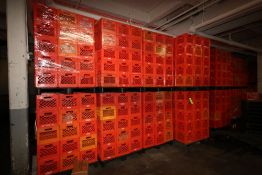 Plastic Milk Crates, Internal Dims.: Aprox. 12" L x 12" W x 10" Deep (SW)