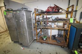Lot of Assorted Electrical Wiring, Includes 3-Triple Shelf Units, with (2) Vertical Portable