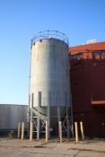 4,623.74 Cubic Ft. Corrugated Vertical Steel Resin Silo, with Slide Gate Bottom Mounted Discharge