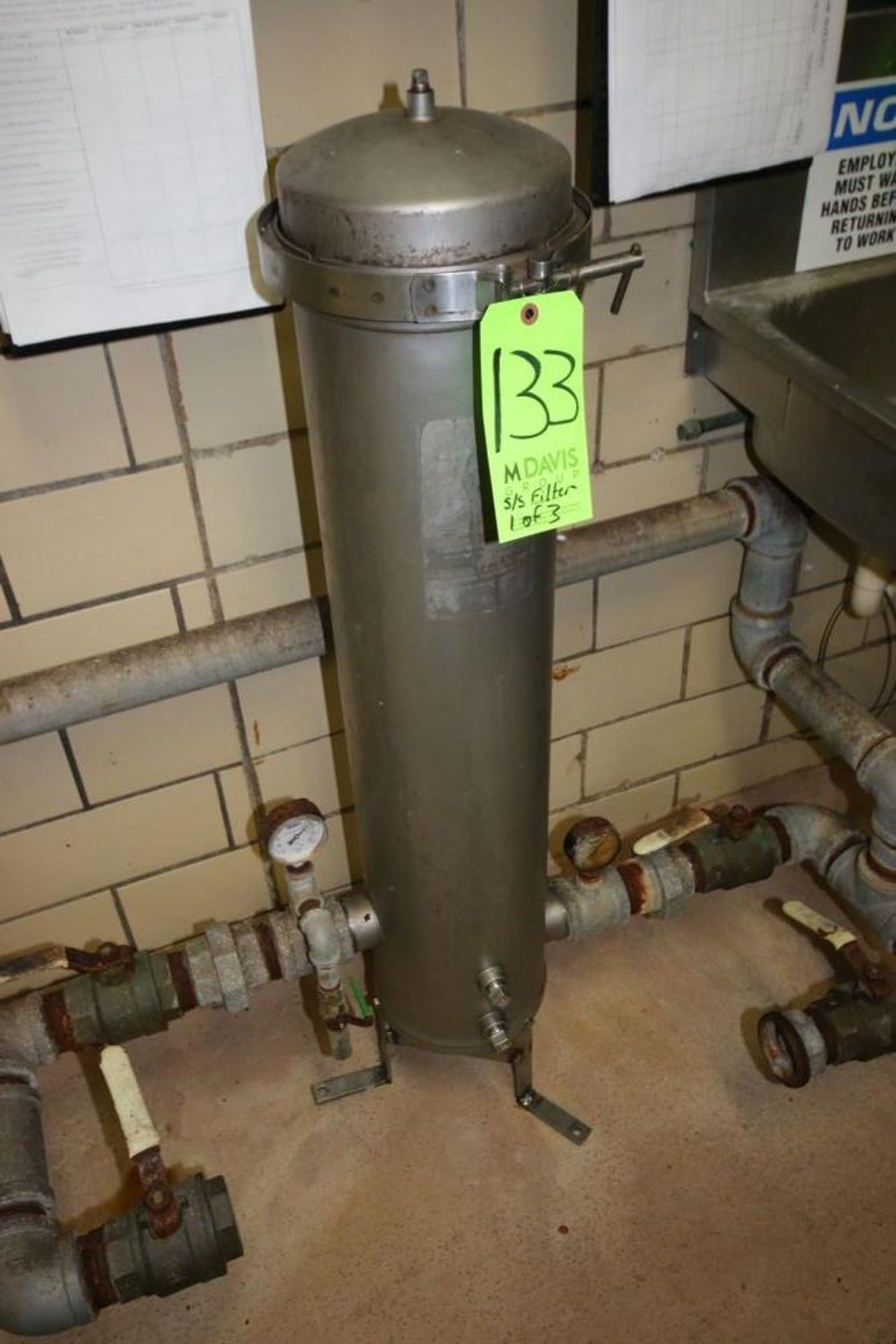 S/S Filters, 1-Inline S/S Filter, Aprox. 37" L with S/S Clamps, 2-39" L Stand Alone Filters (DA) - Image 2 of 6