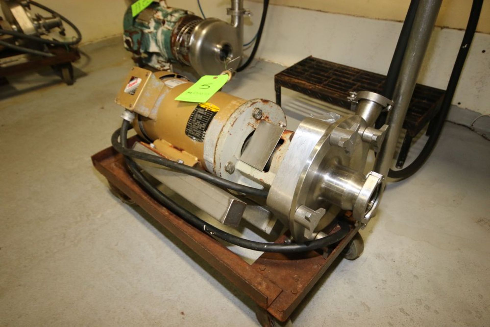 Fristam 5 hp Centrifugal Pump, M/N FPX1741-190, S/N FPX1741006886, with Baldor 1750 RPM Motor, - Image 2 of 8