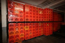 Plastic Milk Crates, Internal Dims.: Aprox. 12" L x 12" W x 10" Deep (SW)