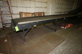 Straight Section of Power Conveyor, Aprox. 224" L x 36" W Belt, with Drive, Belt Sits 34" H Off of