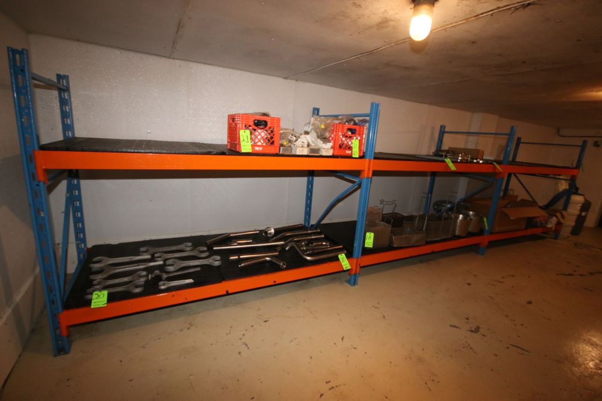 3-Sections of Pallet Racking, with (4) 72" H Uprights, and (6) Pair of Cross Beams, with Wire Rack - Image 4 of 6