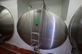 Dari-Kool 3,000 Gal. S/S Horizontal Jacketed Tanks, with Vertical Agitation, CIP Spray Ball, and Air