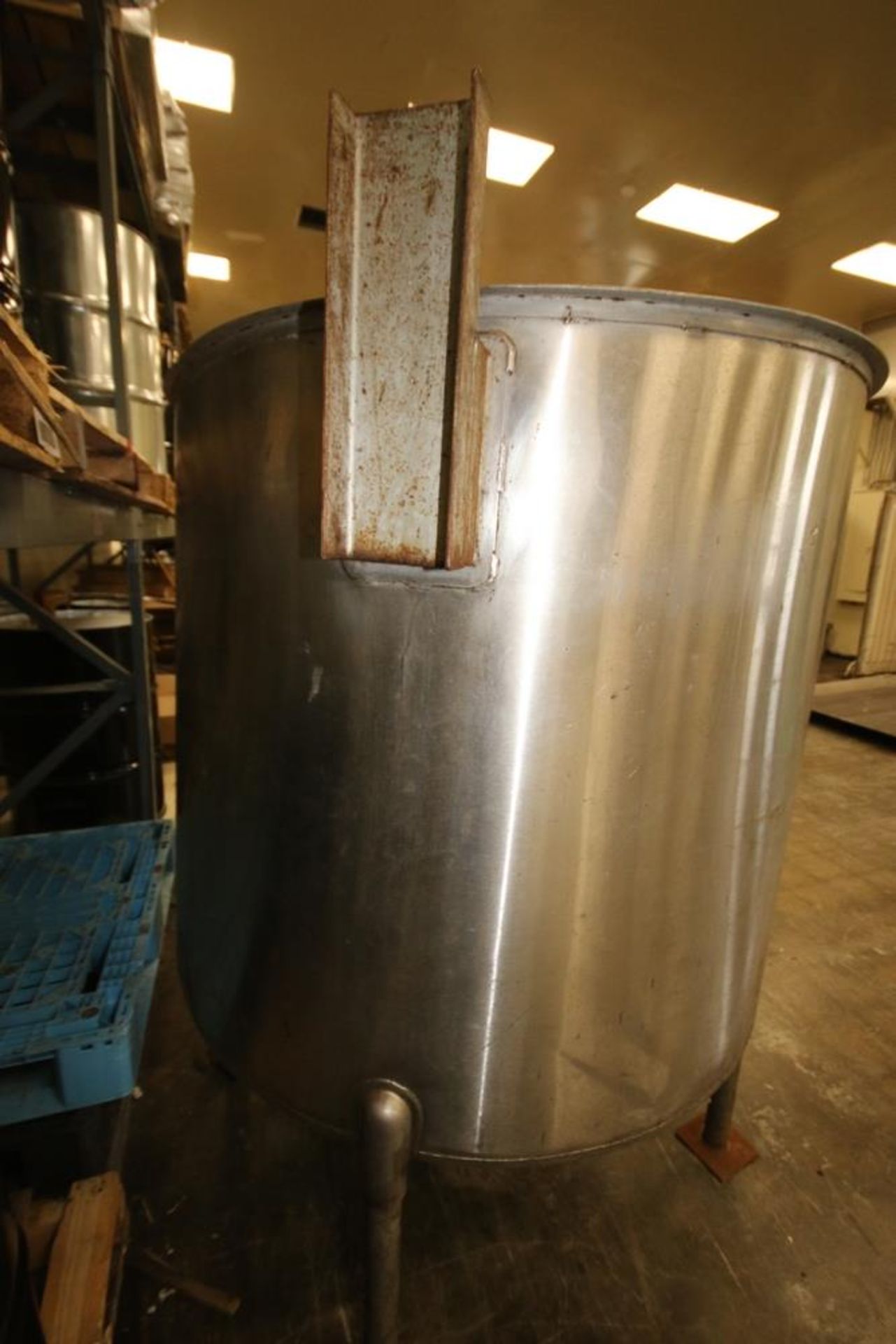 Perry Pro 500 Gal. S/S Single Wall Tank, M/N 500GALMB, S/N A7066, with Side Mounted Agitation & - Image 4 of 6