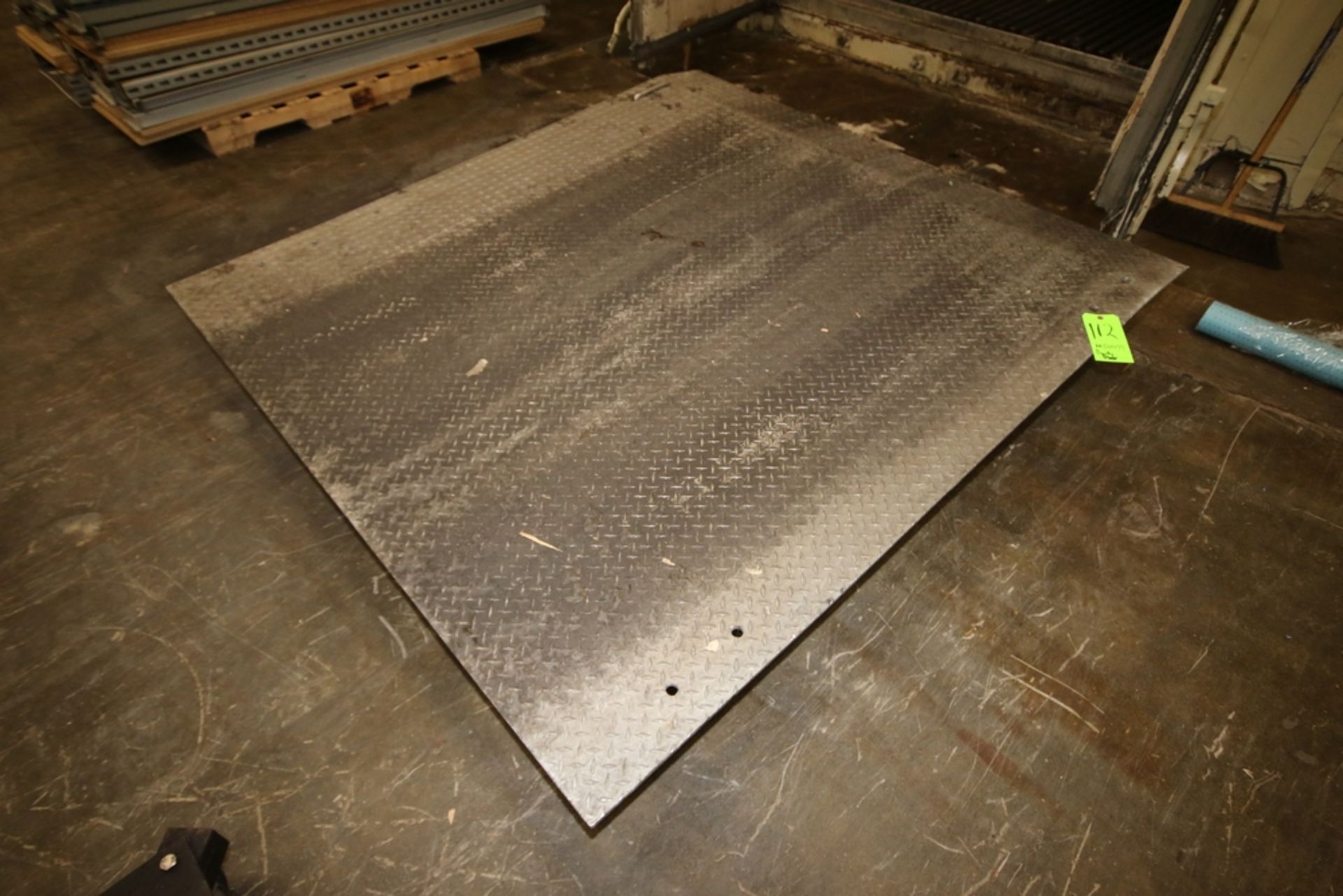 Galvanized Dock Plate, Overall Dims.: Aprox. 75" L x 72" W