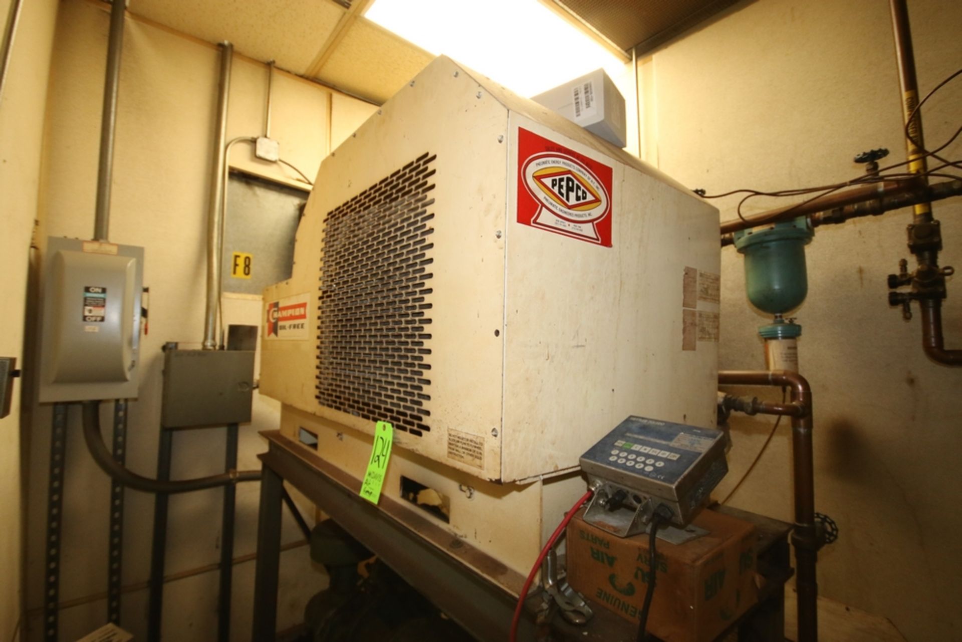 Champion Air Compressor, M/N WTR45AHU, S/N 000231, with Sullair Screw Compressor Head, M/N 10-25, - Image 3 of 7