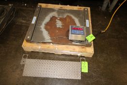 AND S/S Floor Scale with Ramp, M/N AD-5000, with Aprox. 30" L x 30" W Floor Platform, with Digital