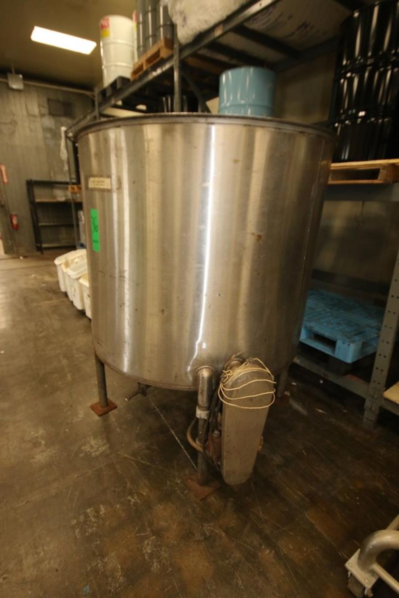 Perry Pro 500 Gal. S/S Single Wall Tank, M/N 500GALMB, S/N A7066, with Side Mounted Agitation & - Image 2 of 6
