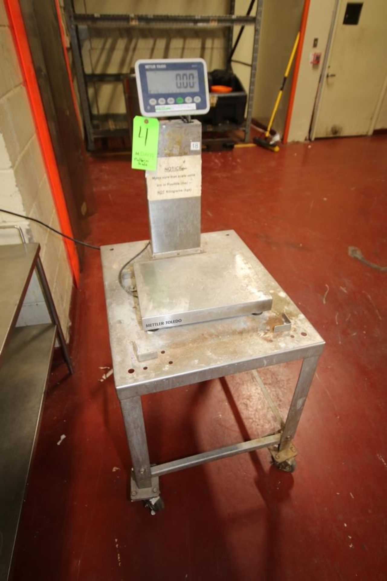 Mettler Toledo Digital Platform Scale, M/N BBA, S/N B633882505, 100 lb. Capacity, 100/200 Volts,