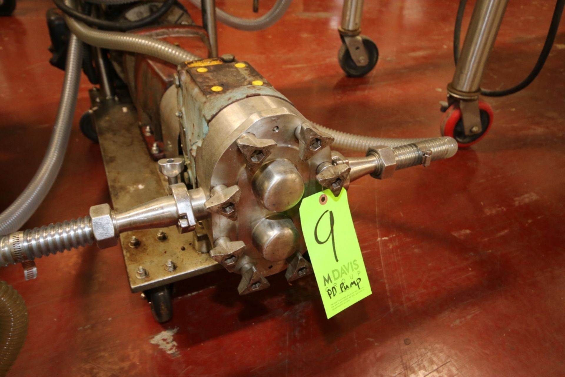 Waukesha Cherry Burrell 5 hp Positive Displacement Pump, M/N 030, S/N 297483-01, with Marathon 1740 - Image 3 of 4