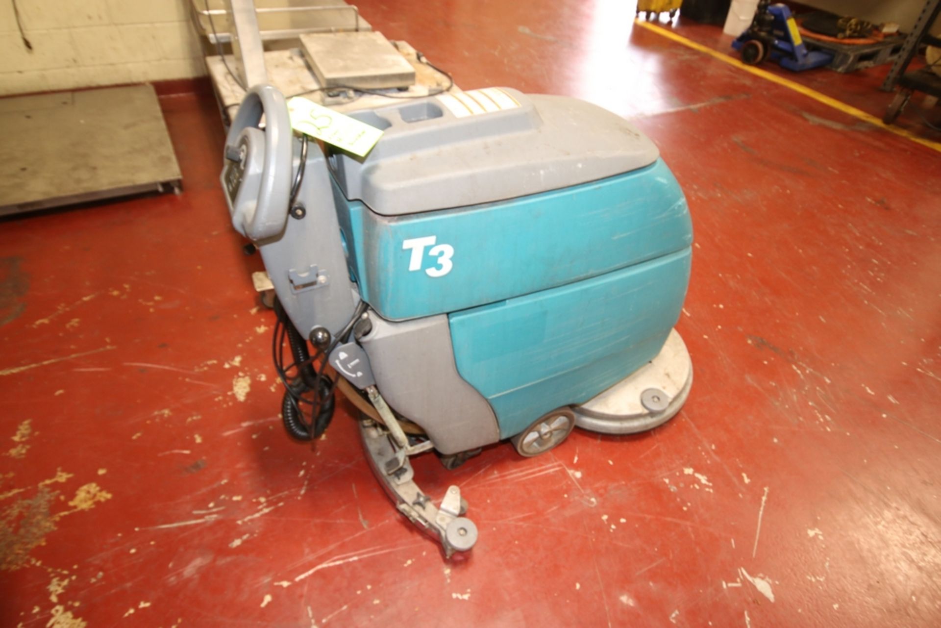 Tennant Floor Walk Behind Floor Scrubber, M/N T3, S/N 900358-10529422, with (2) Trojan Batteries, 24 - Image 3 of 5