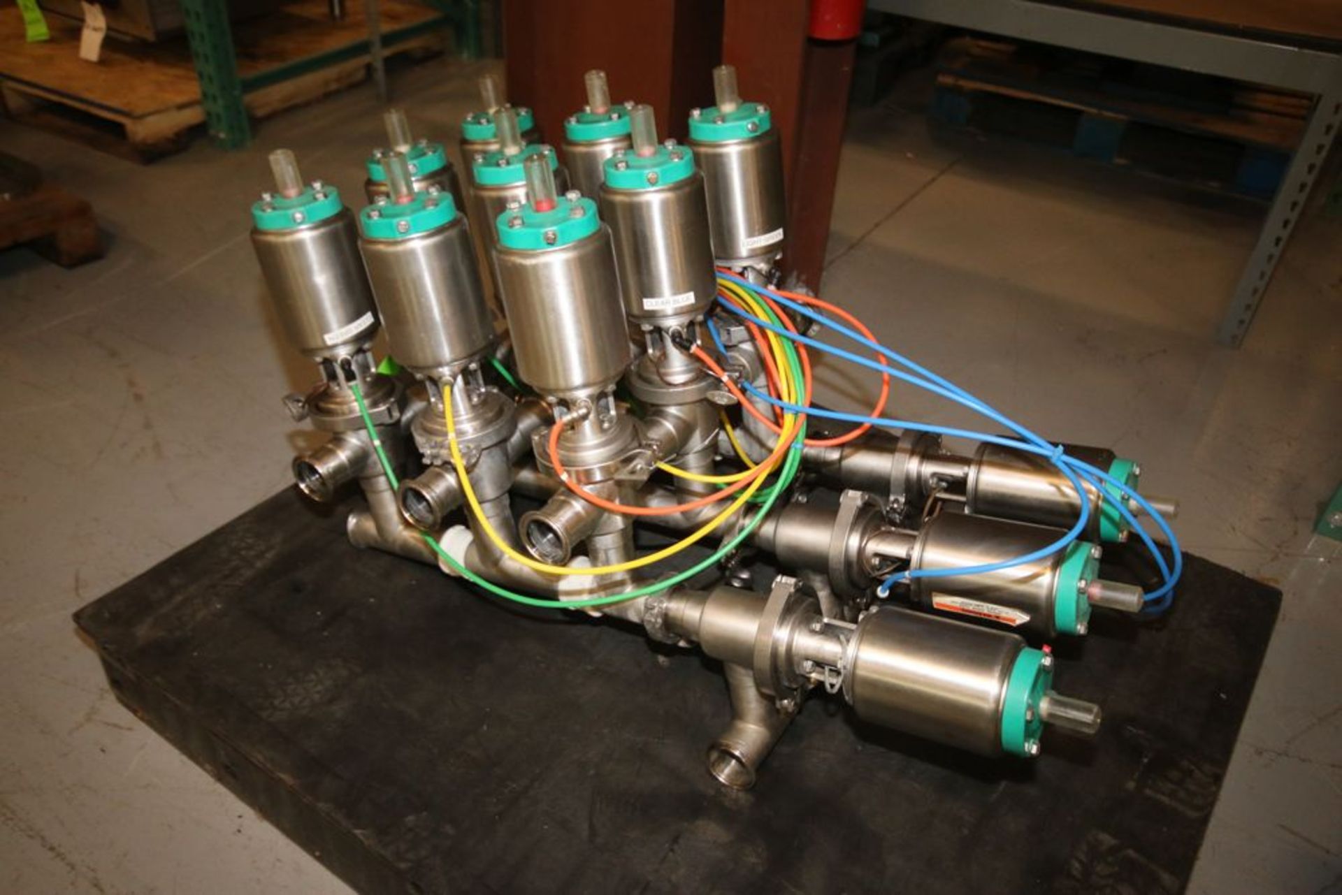 Tri-Clover 2" S/S Air Valve Manifold /Cluster, with Model 761 Valves (W178) (Located in - Image 2 of 3