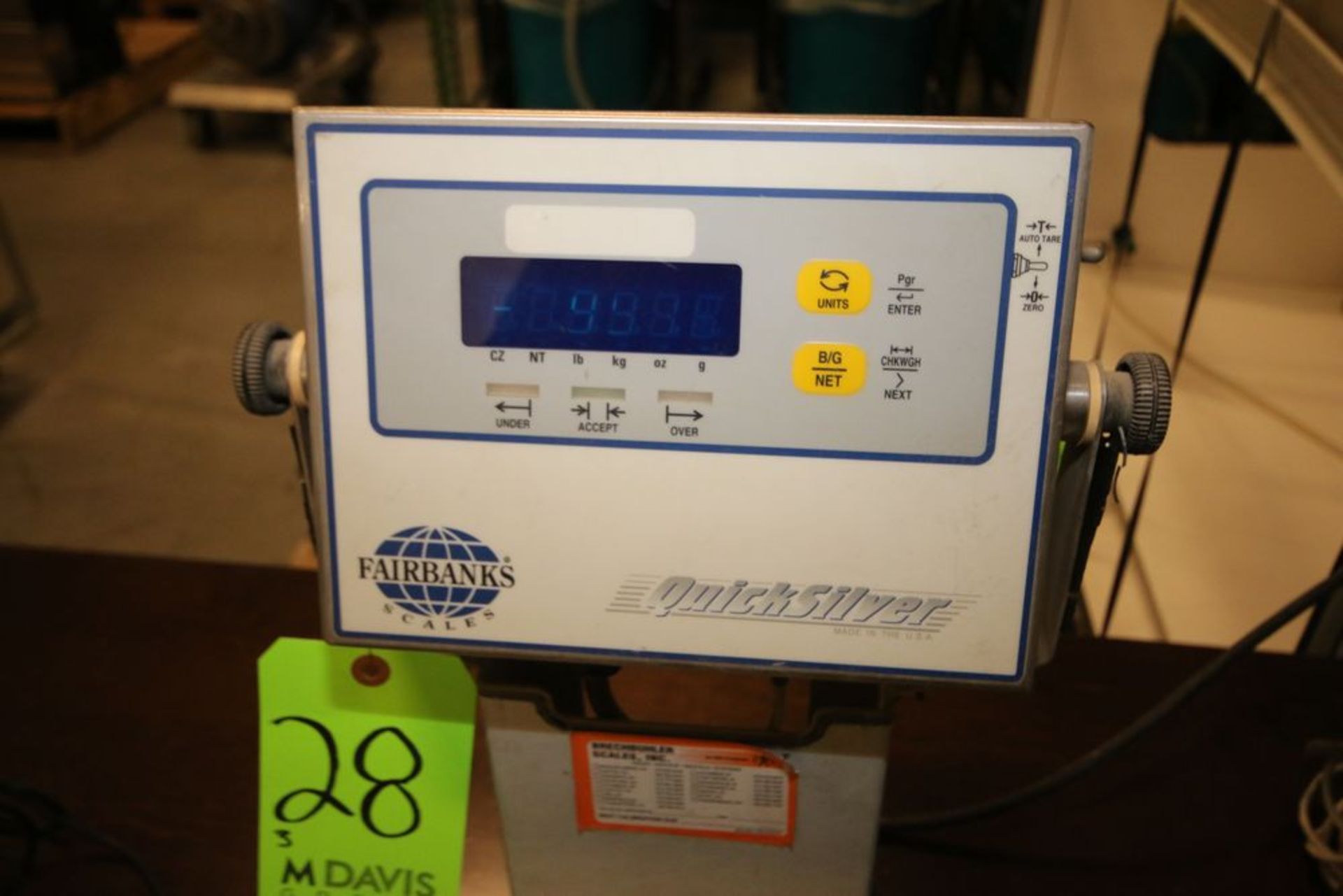 Fairbanks S/S Digital Platform Scales, M/N IND-HR5000-1A, with 2-Aprox. 18" L x 18" W Platforms, 1- - Image 5 of 5