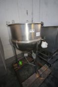 Lee 75 Gal. S/S Kettle, M/N 75D, S/N 443T, with Bottom Half Jacket, Mounted on S/S Legs (LOCATED