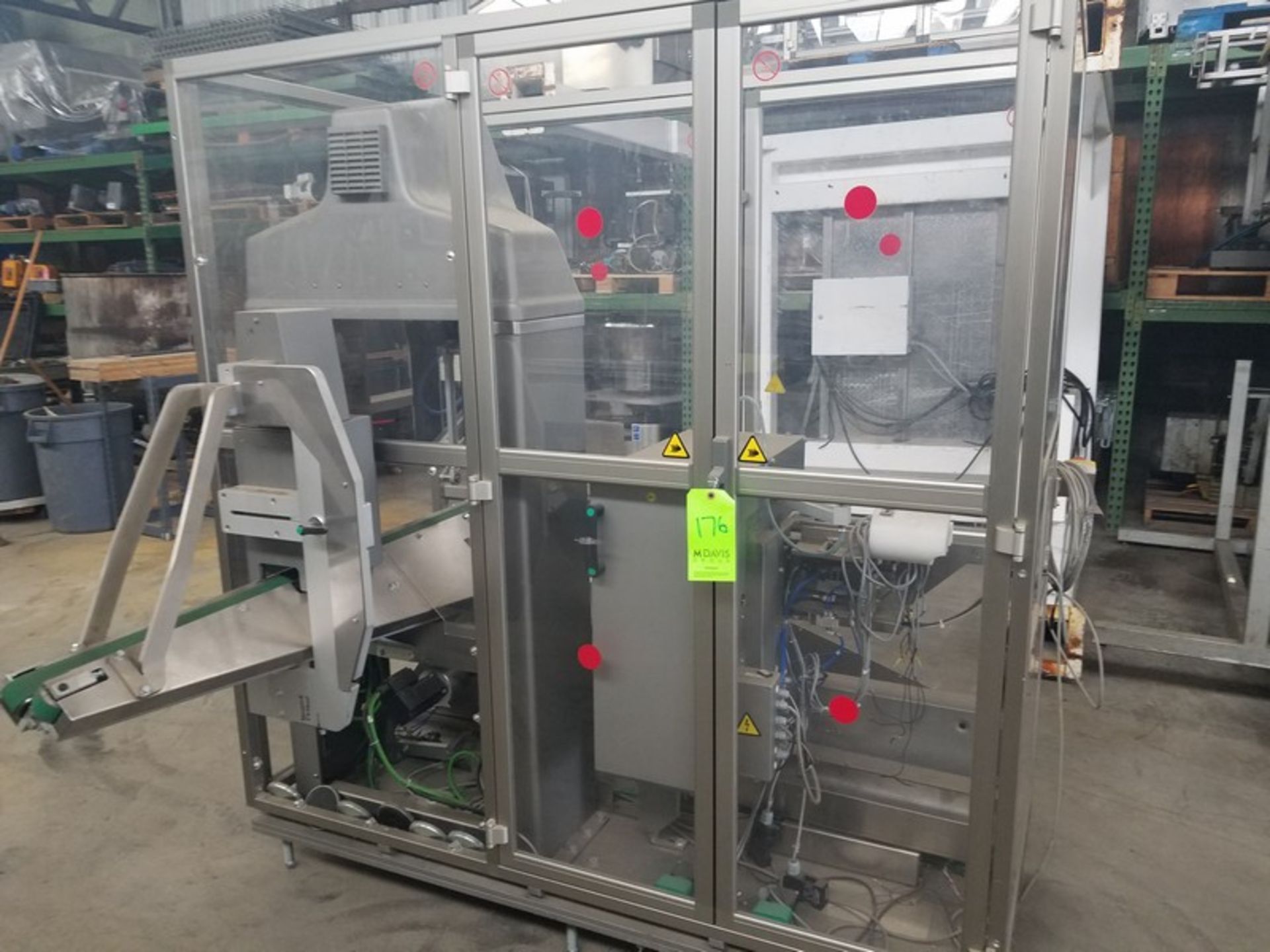 S/S Bottle Inspection Station, with Rear Infeed Conveyor, with Robotic Inspection Arm (LOCATED IN