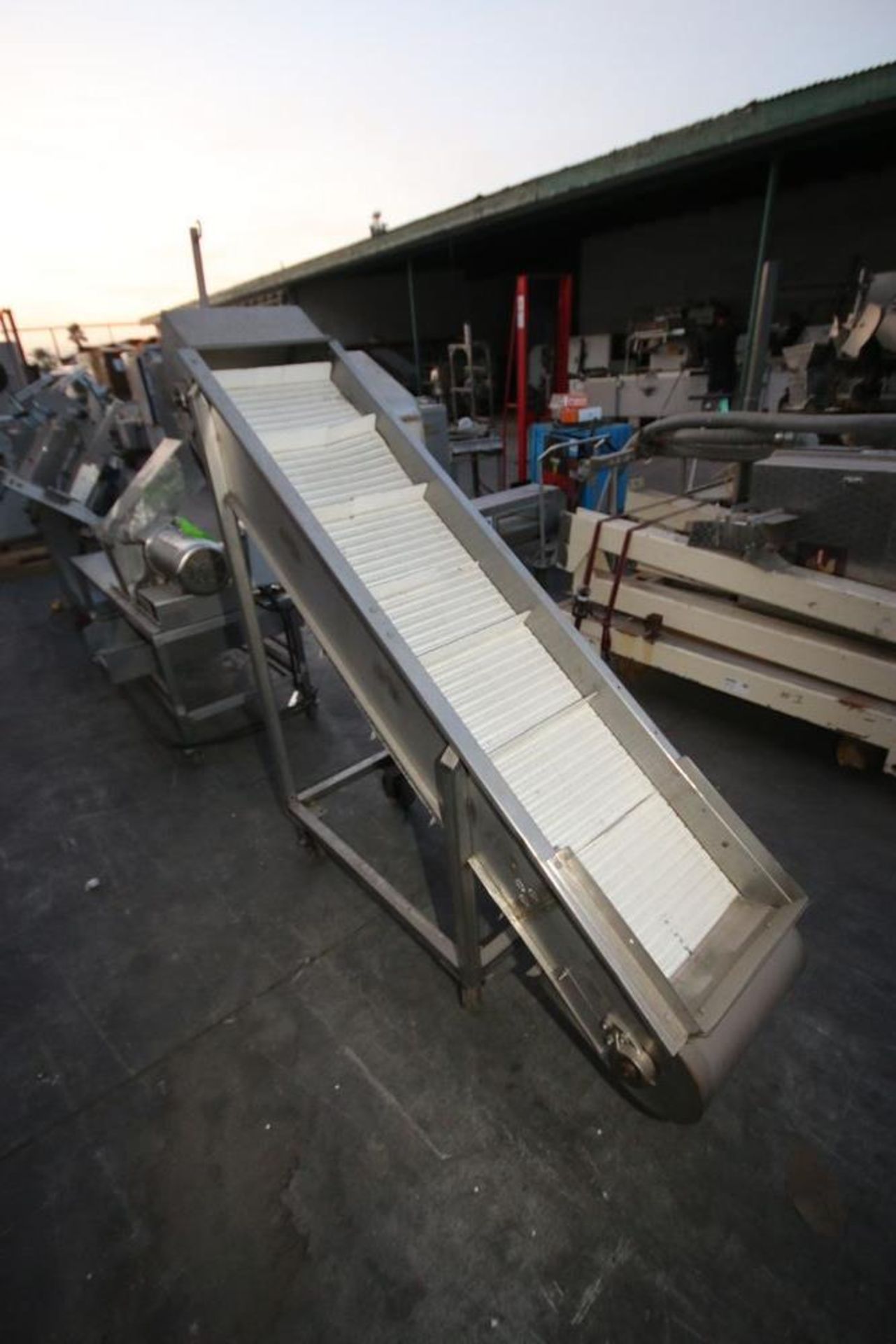 Section of S/S Incline Conveyor with Flights, Aprox. 72" L x 15" W, with 9-1/2" W Flight Spacing, - Image 3 of 3