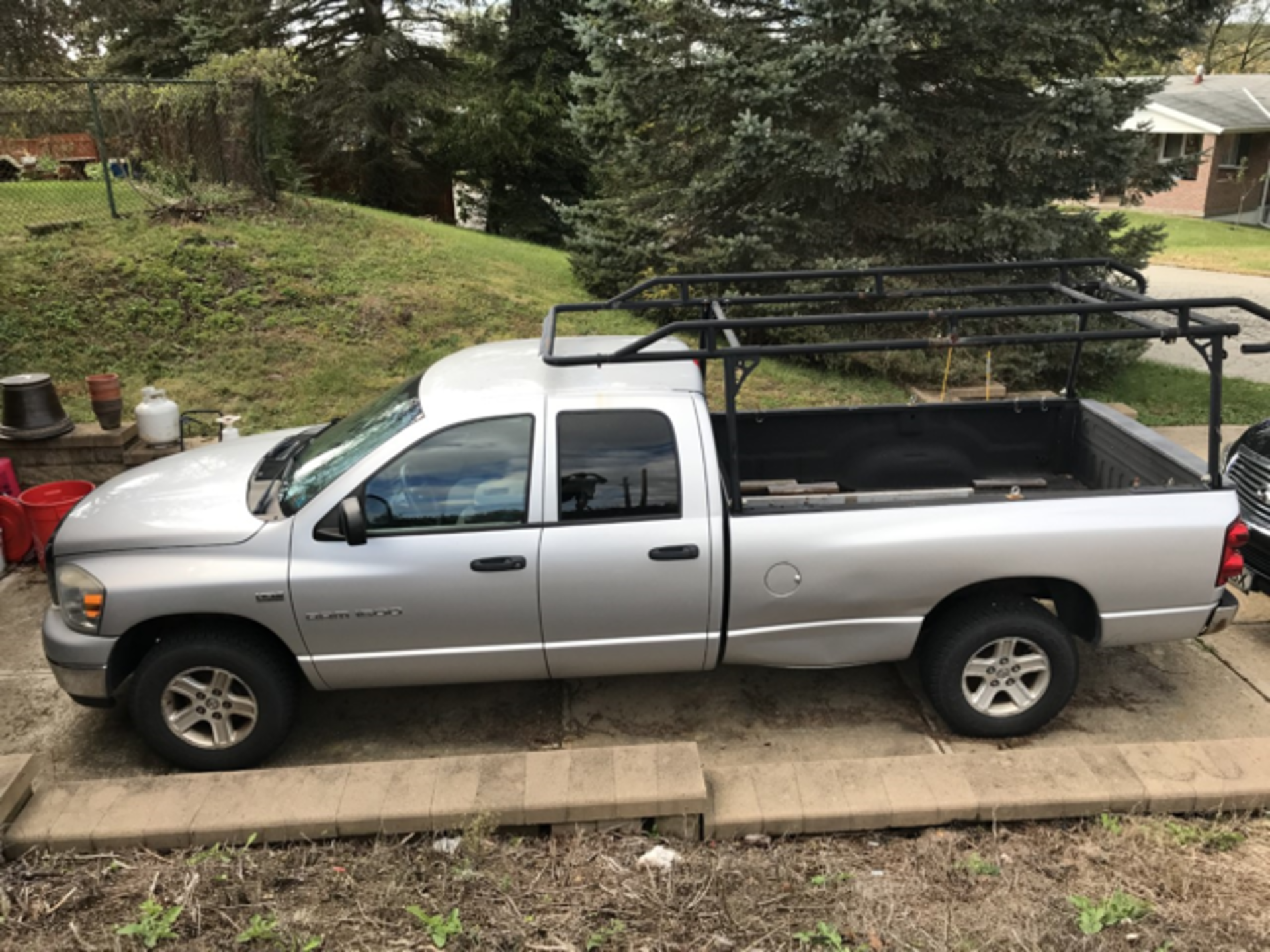 2007 Dodge Ram 1500 Pick Up Truck, Quad Cab SLT 4x4, with 5.7 Liter Hemi Engine-Automatic, Gray - Image 4 of 28