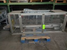 Enclosed Plexi-Glass Conveyor, Aprox. 84" L x 2-1/2" W Conv. Belt with Drive, with Double Plexi-