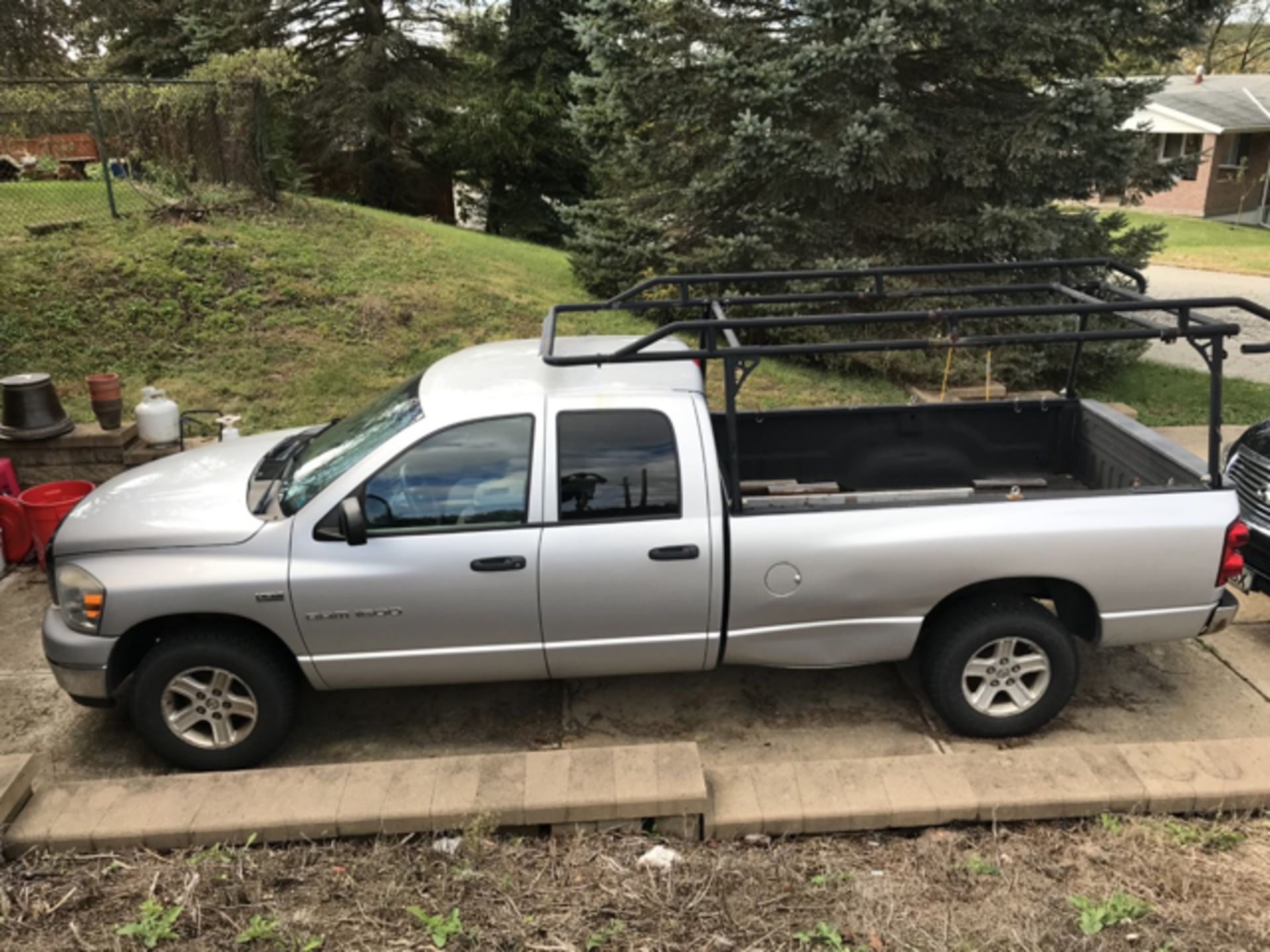 2007 Dodge Ram 1500 Pick Up Truck, Quad Cab SLT 4x4, with 5.7 Liter Hemi Engine-Automatic, Gray - Image 3 of 28