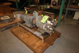 Waukesha Positive Displacement Pump, with 3" Clamp Type S/S Head, Includes Rotors, SEW 5 hp Drive
