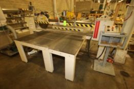 Hendrick 22" Dia. Cross Cut Saw, M/N HS 150, with Laser Assist, Aprox. 90" W Cutting Area, with