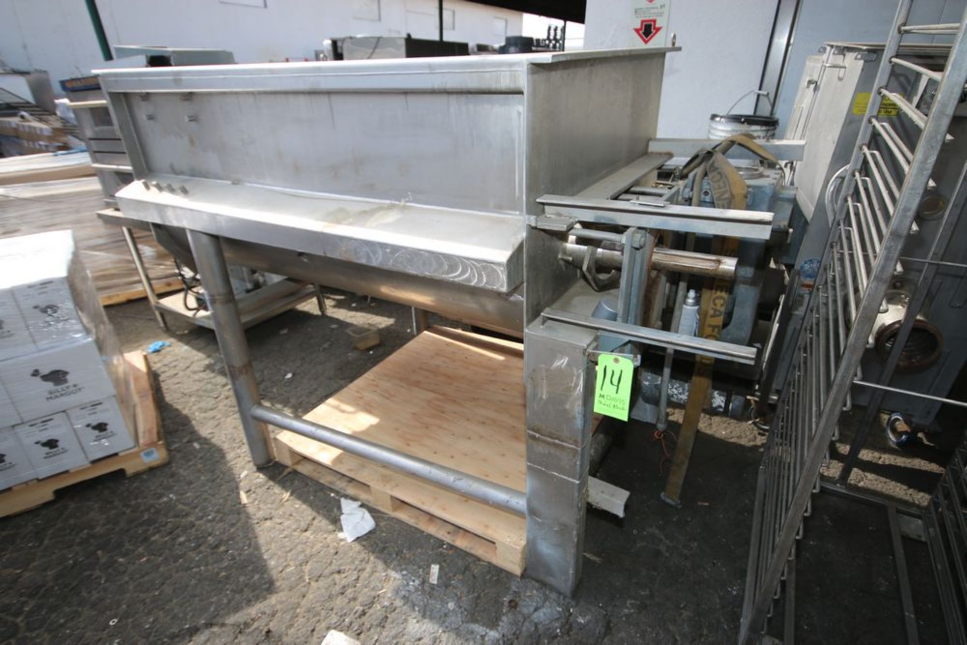 Custom S/S Dual Jacketed Paddle Blender, M/N COB1860RJ, S/N 83084, 60 PSIG 307 F, Metal Thickness: - Image 2 of 8