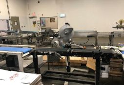 Coupon Labeler, with Straight Section of Conveyor (LOCATED AT ATWATER, CA)