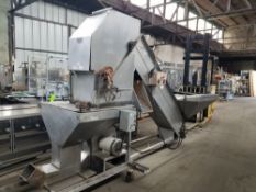 C.S. Bell S/S Can Crusher, with Incline & S/S Hopper, with Drive & Discharge, Mounted on S/S