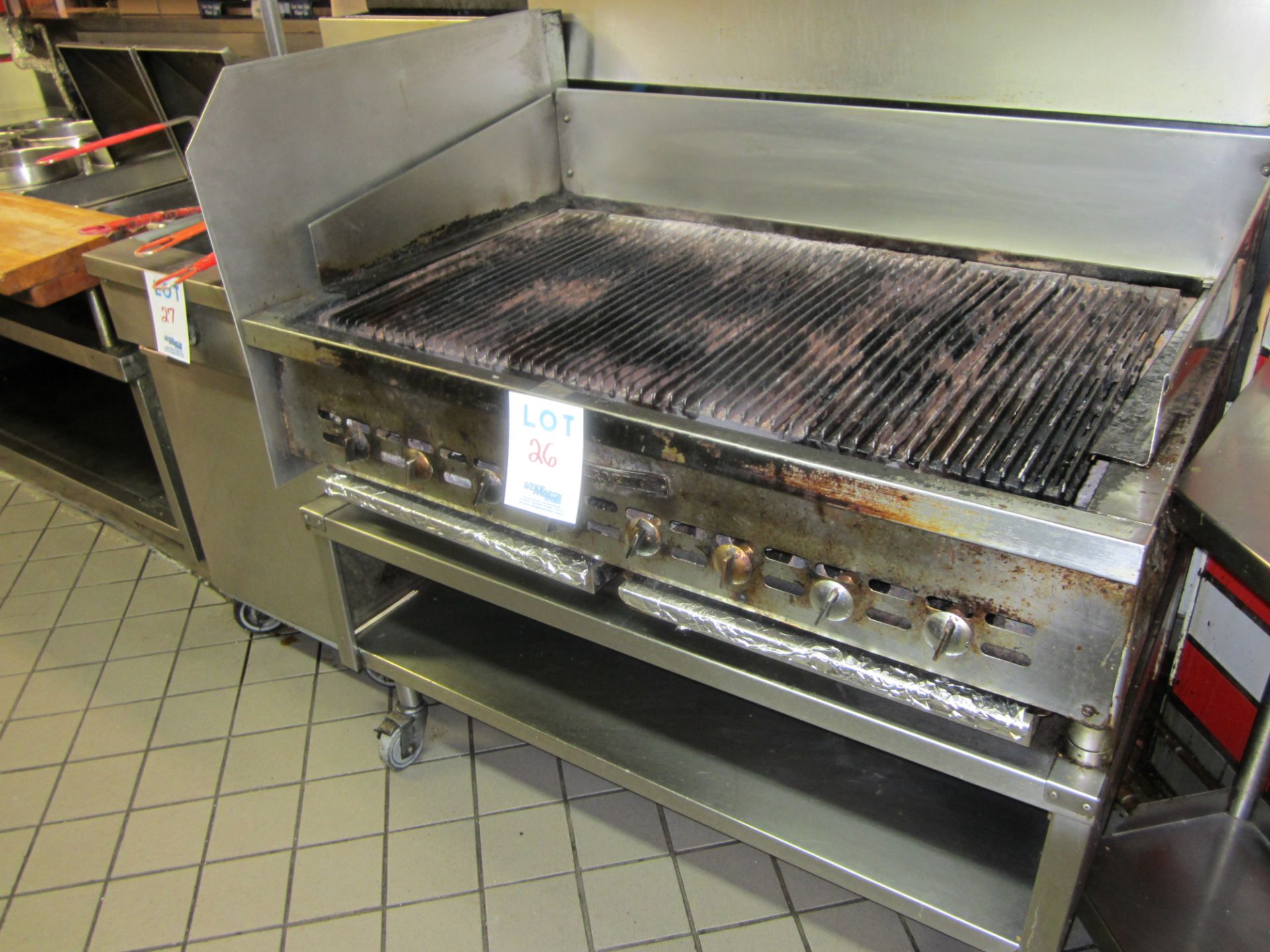 BAKERS PRIDE GAS GRILL 48'' WIDE X 30'' DEEP X 36'' HIGH