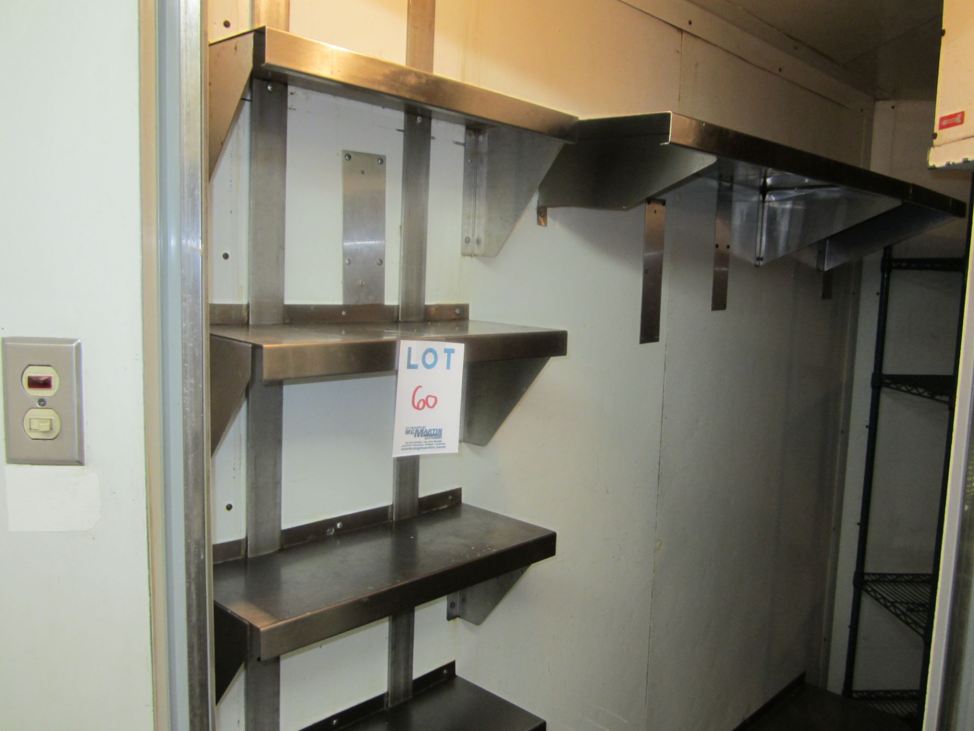 LOT INCLUDING ASSORTED STAINLESS STEEL SHELVING UNITS