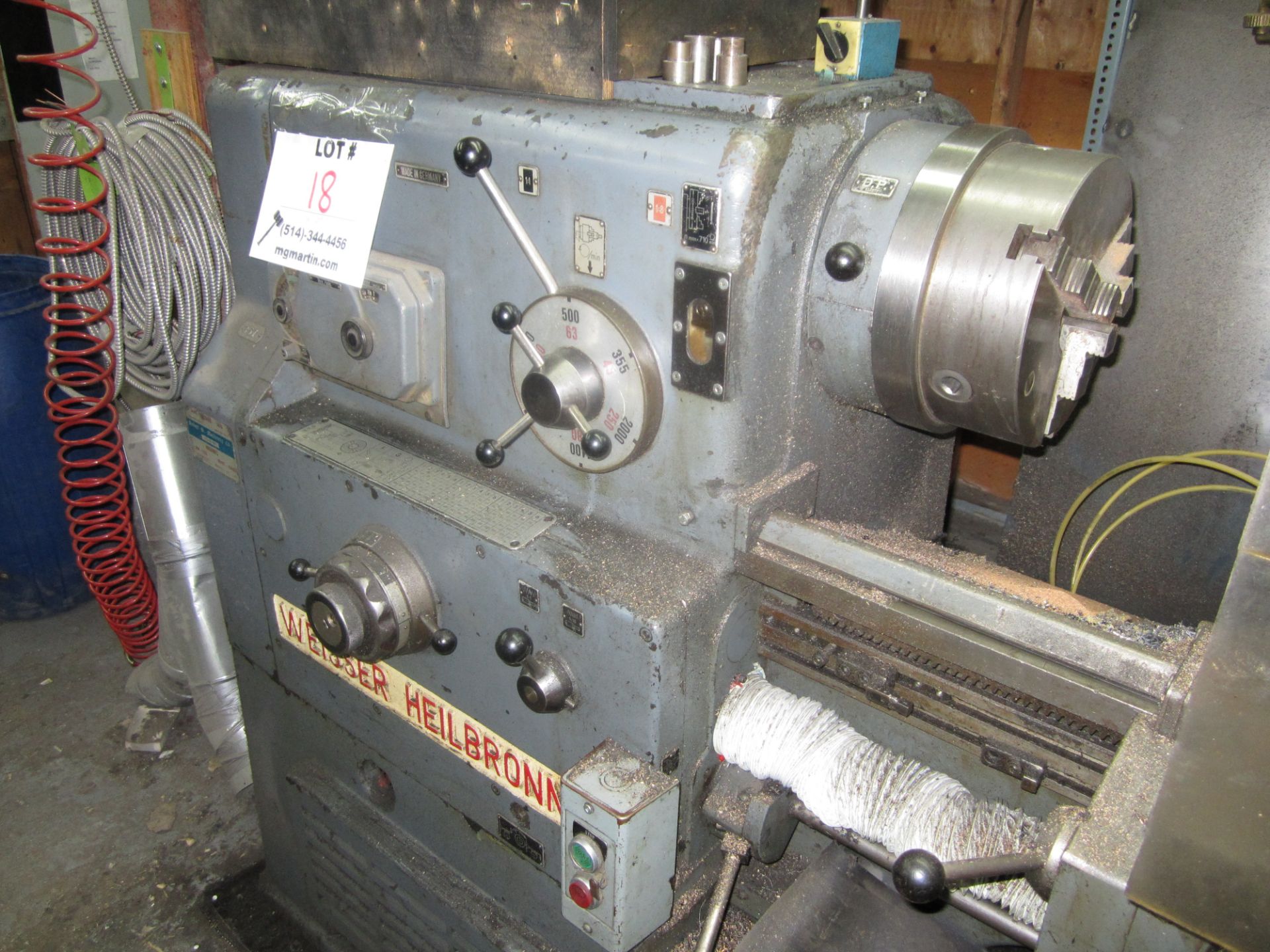 WEISSER HEILBRON 60'' METAL LATHE - Image 4 of 4