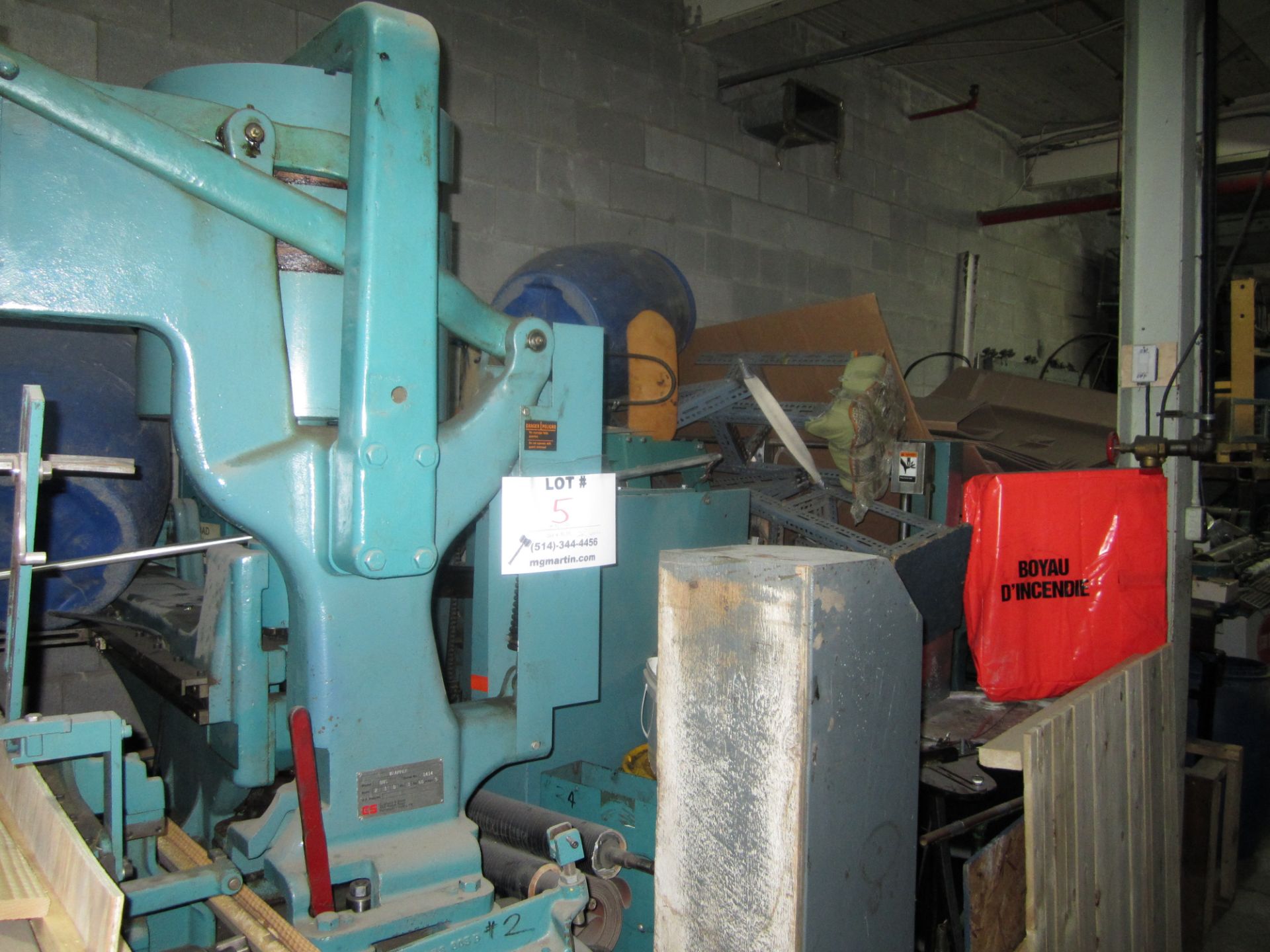 INCLUDING: CRATHERM & SMITH WRAPPER #1142 MODEL BNS SPOTTER 56 MODEL RBS S/N 56 AUTOMATIC GLUER ,ETC - Image 24 of 26
