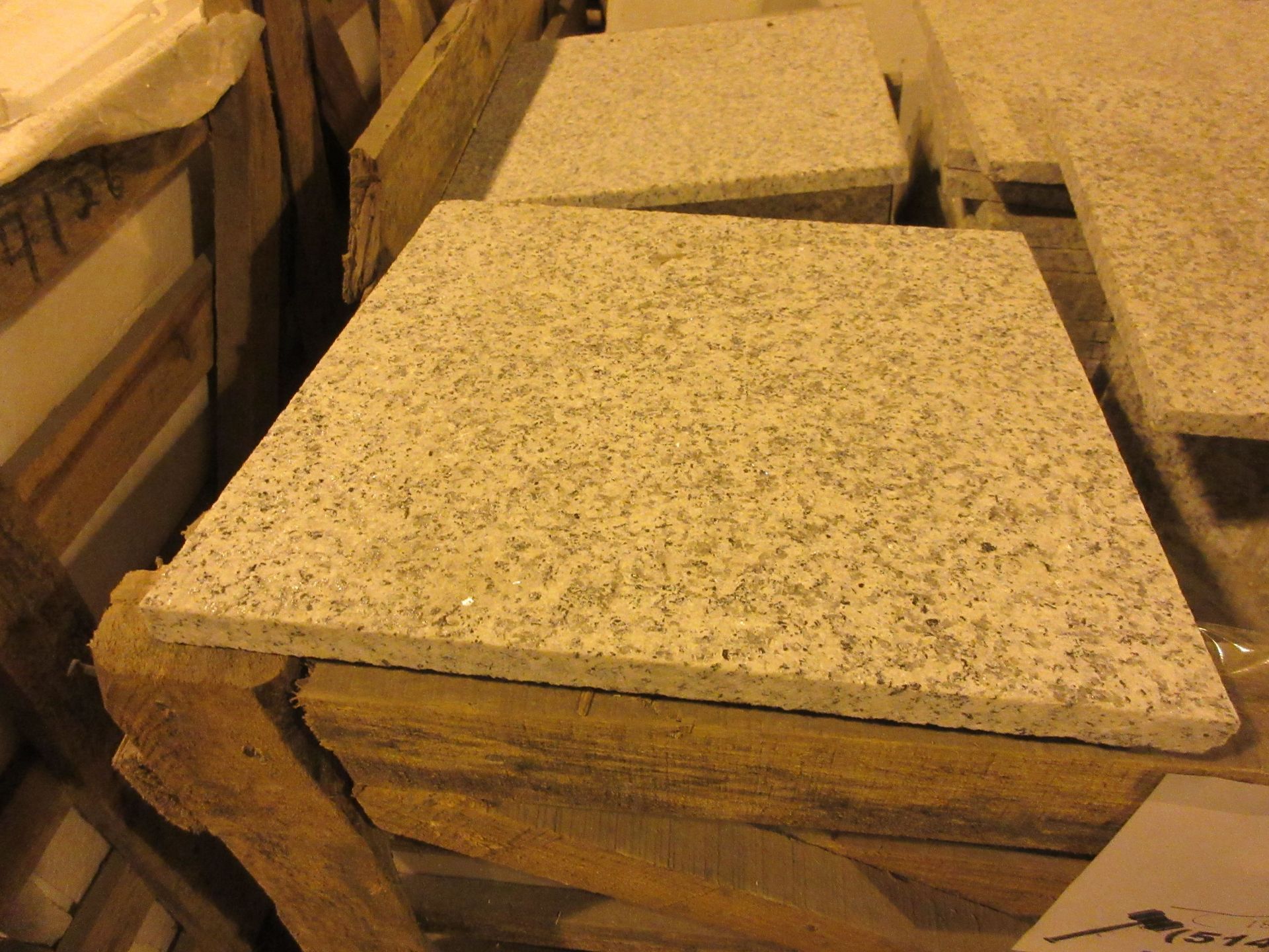 LOT 180 pieces -Gray torched granite 12"x 12"x 1/2"