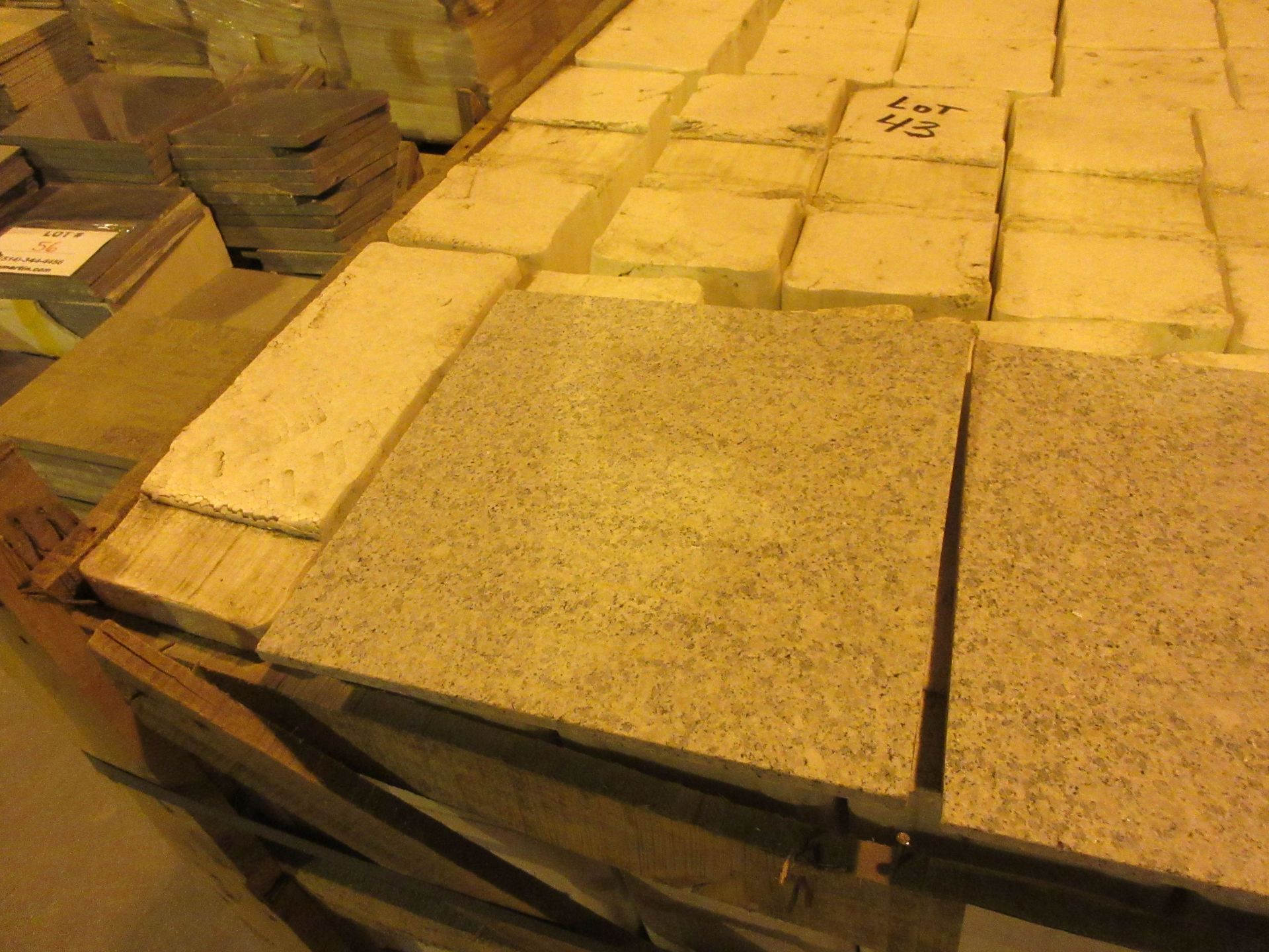 LOT 360 pieces - Gray torched granite 12"x 12"x 3/8"