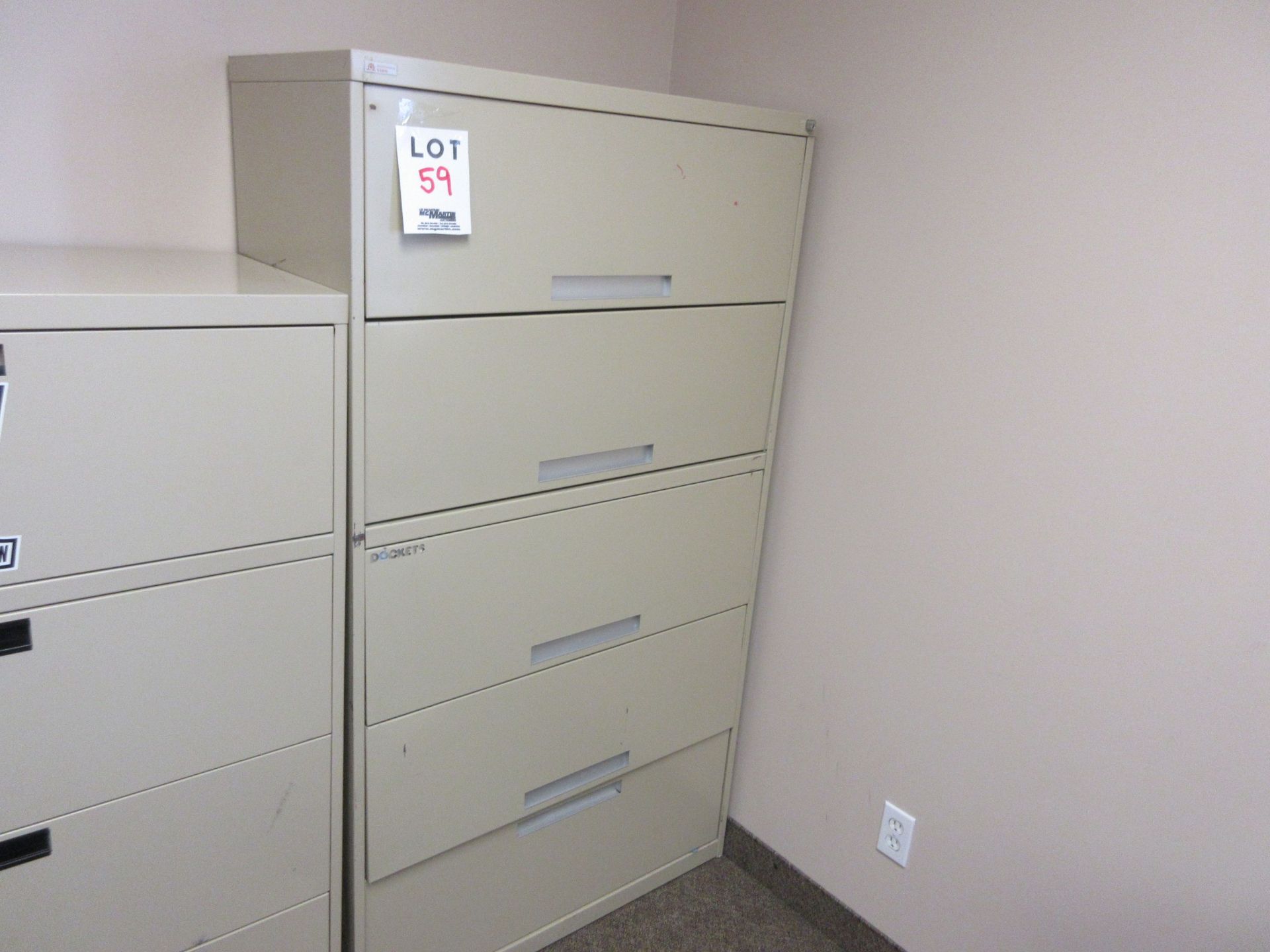 Lateral filing cabinet- 5 drawers