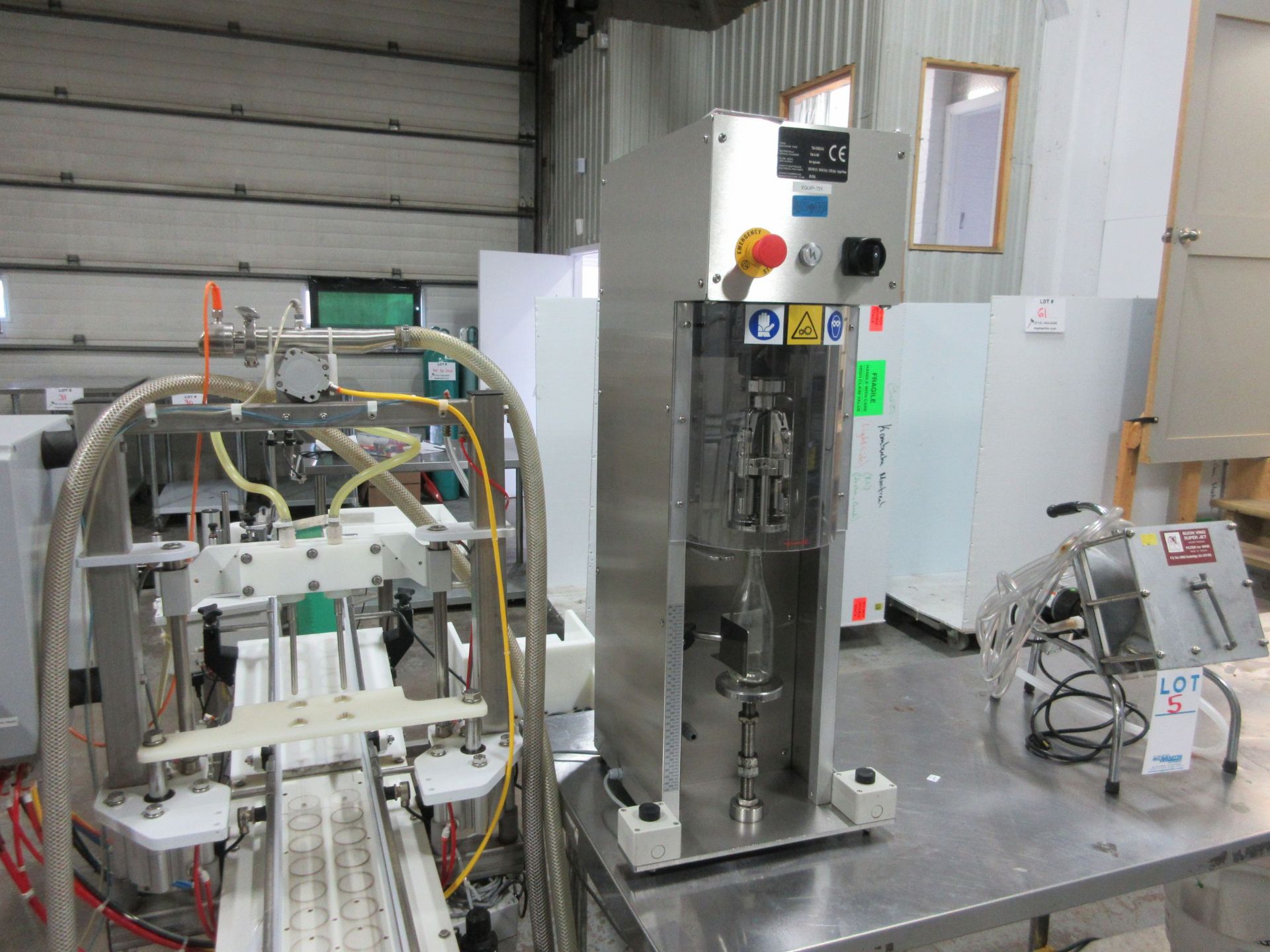 ROPP TECHNOMAX DUE semi- automatic mechanic capping machine 600 bottles/hr model TSM-2005 (CSA)