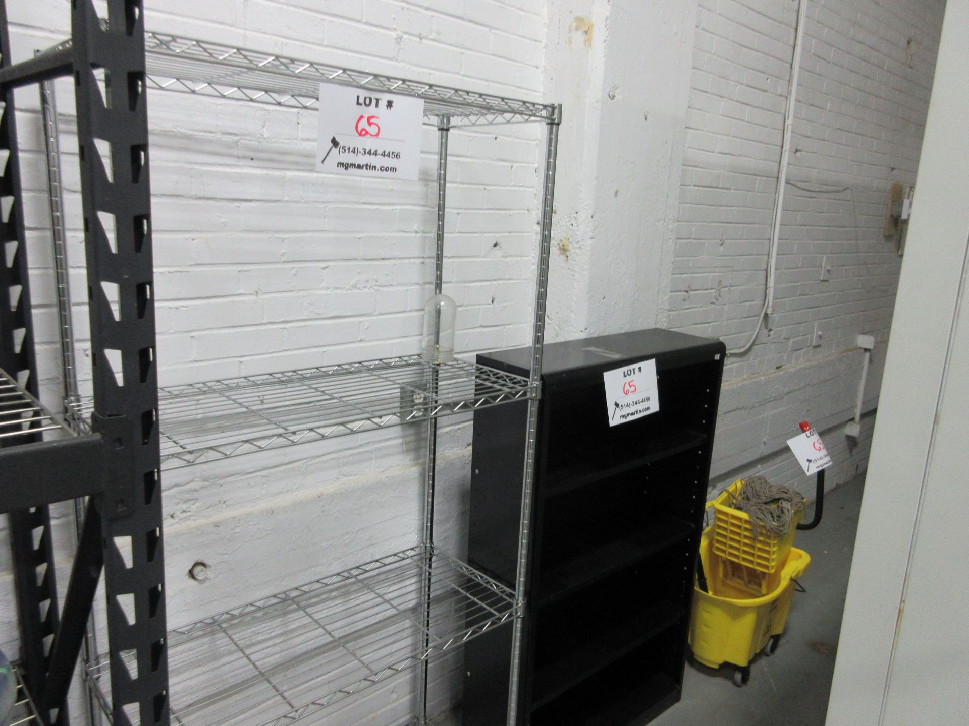 1 Lot - shelving, wringer, etc.