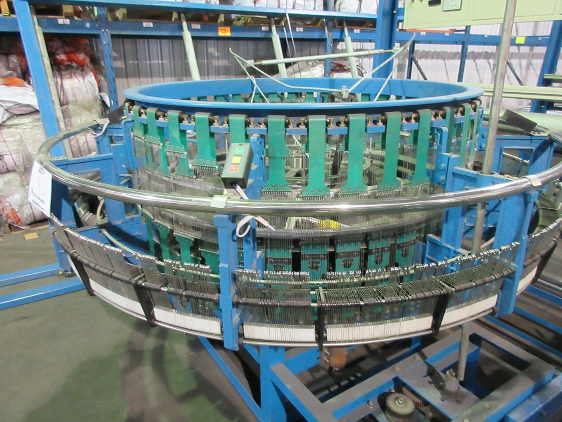 Weaving machine for polypropylene bags w/t spool stands, etc. - Image 3 of 5