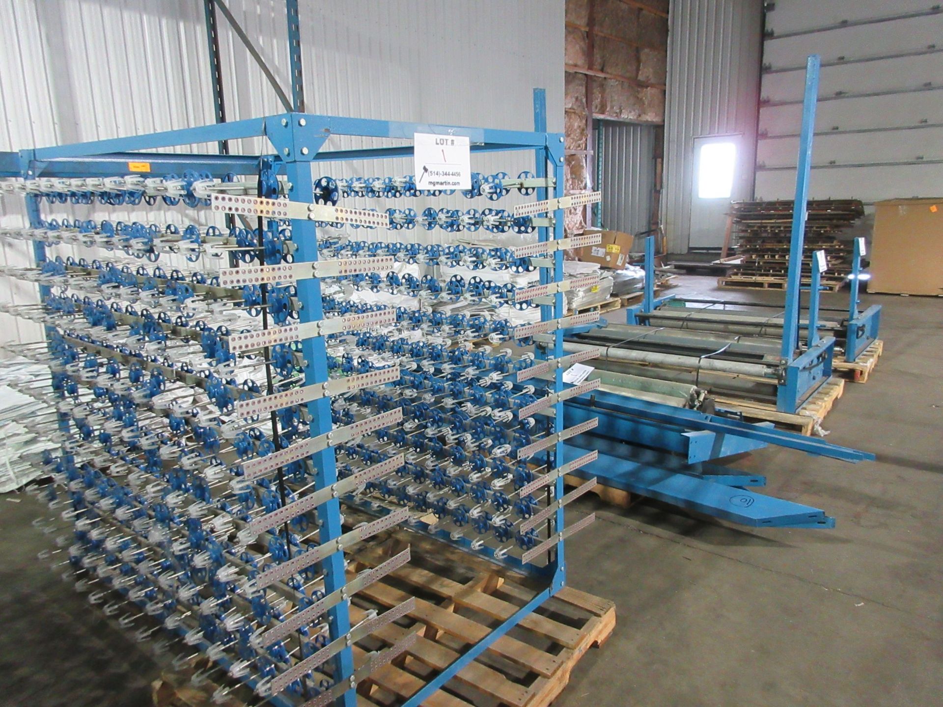 Weaving machine for polypropylene bags w/t spool stands, etc. - Image 5 of 5