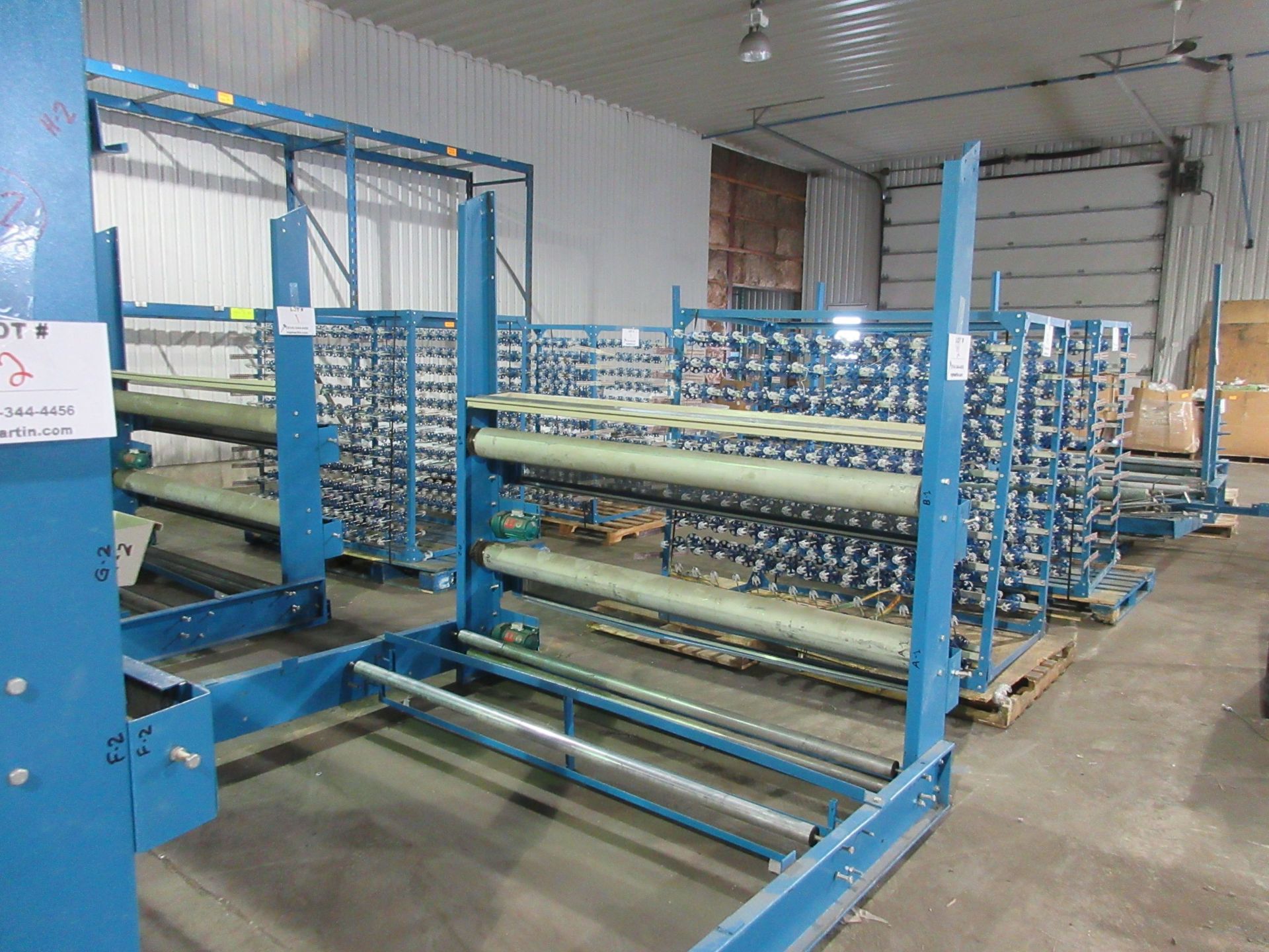 Weaving machine for polypropylene bags w/t spool stands, etc. - Image 4 of 5