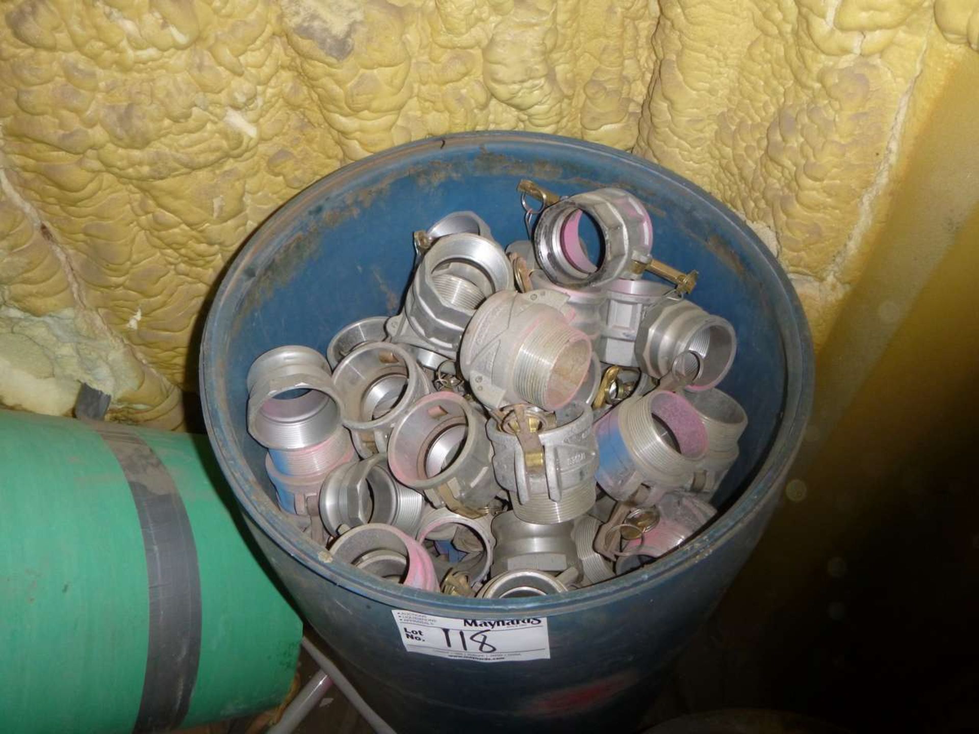 (2) Barrels of New Aluminum Caps & Fittings, 3" - Image 2 of 3