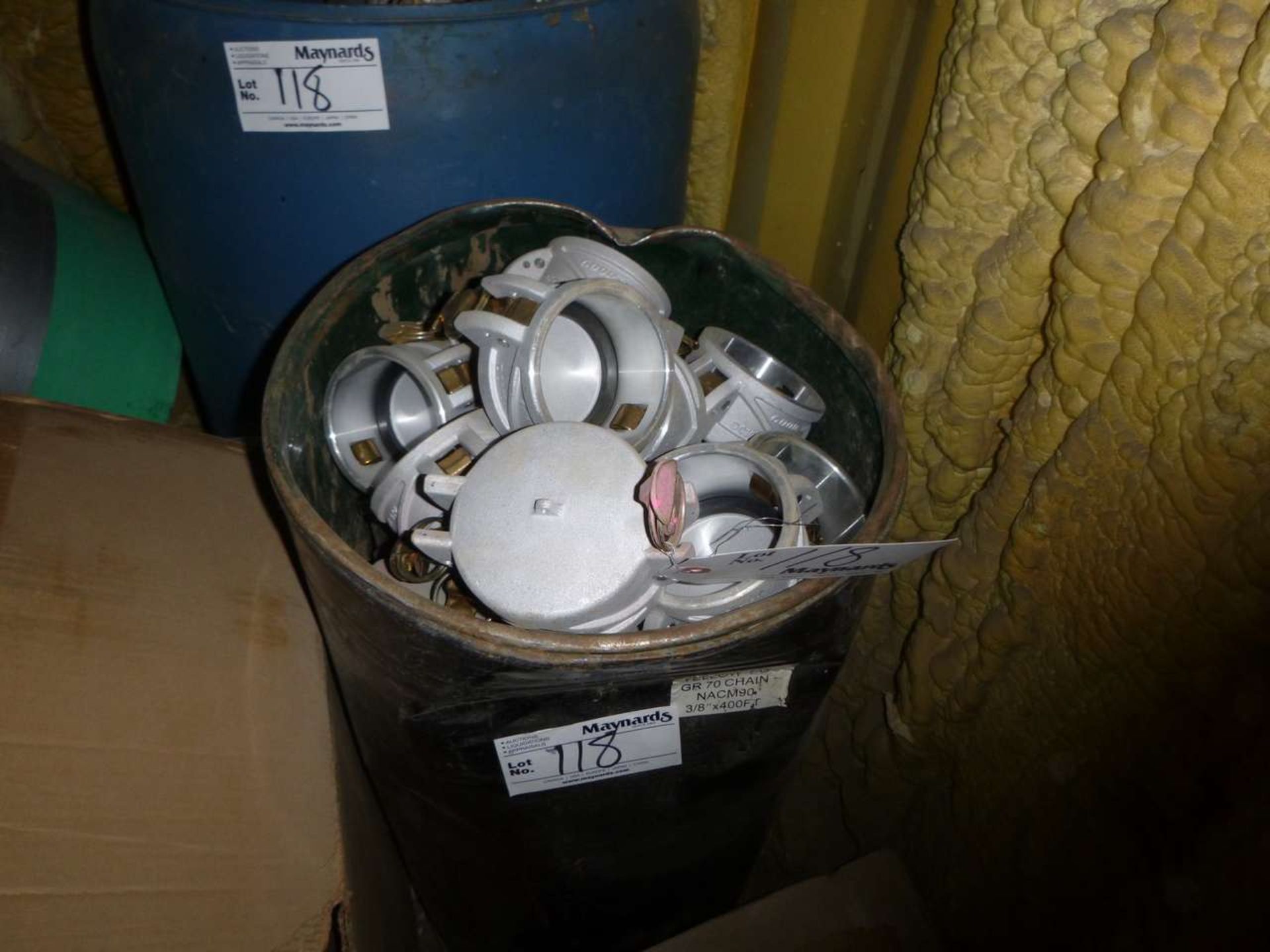 (2) Barrels of New Aluminum Caps & Fittings, 3" - Image 3 of 3