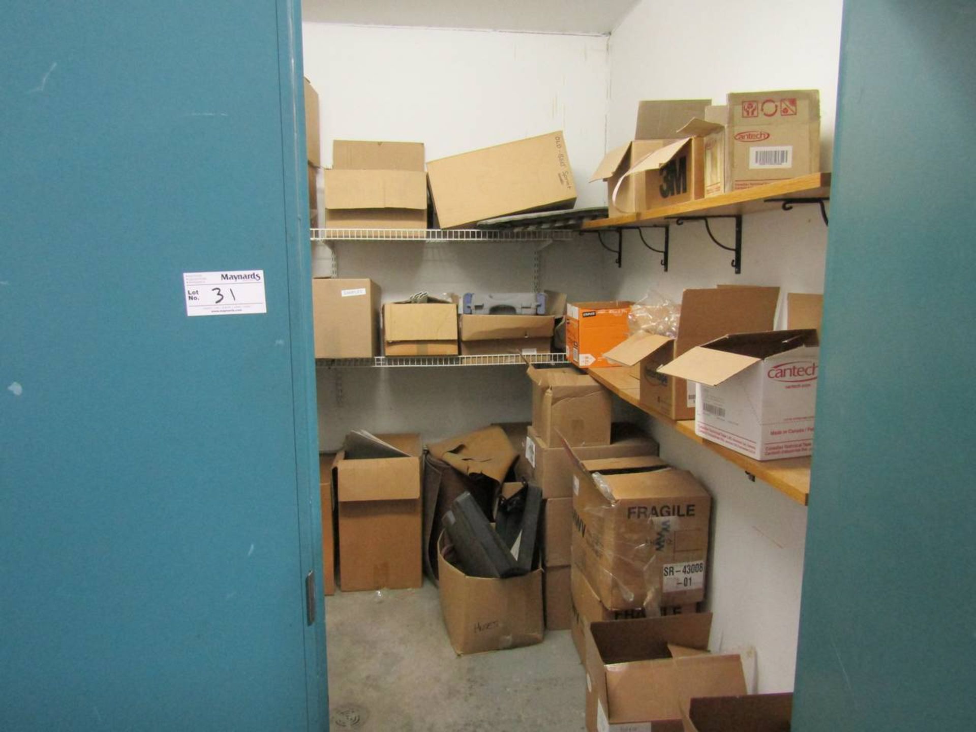 Contents of Storage room and Material in front