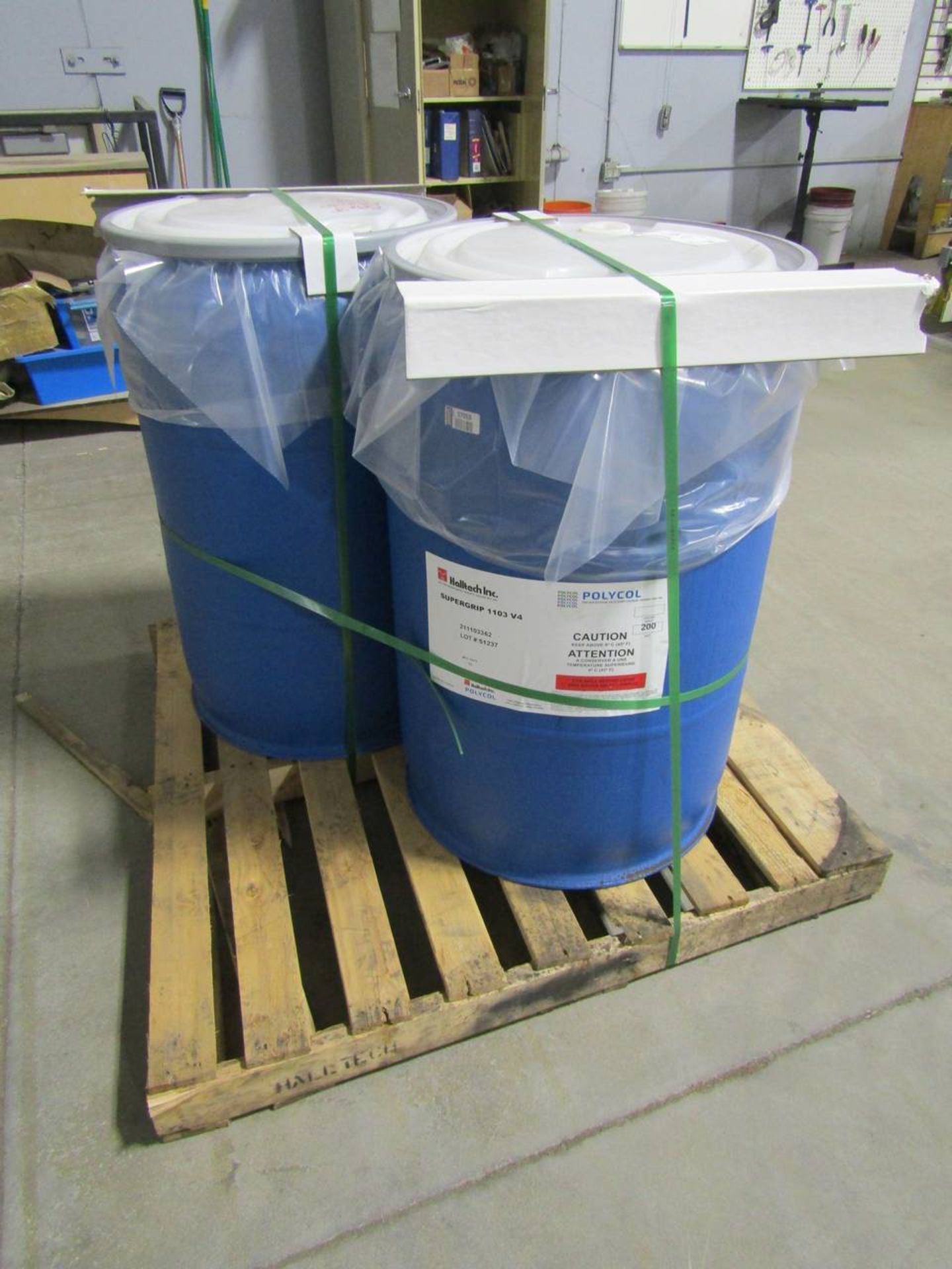 Halltech Inc. 2 Barrels of Adhesive