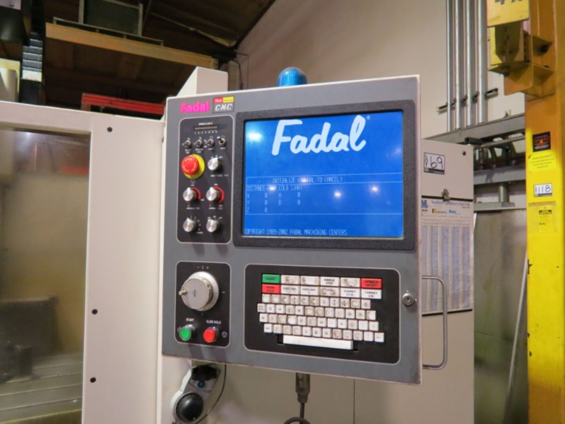 Fadal VMC-6030 VHT Vertical Machining Center, MP CNC ctrl, CTS, 10K RPM, CT 40, 30 ATC, s/n - Image 8 of 11