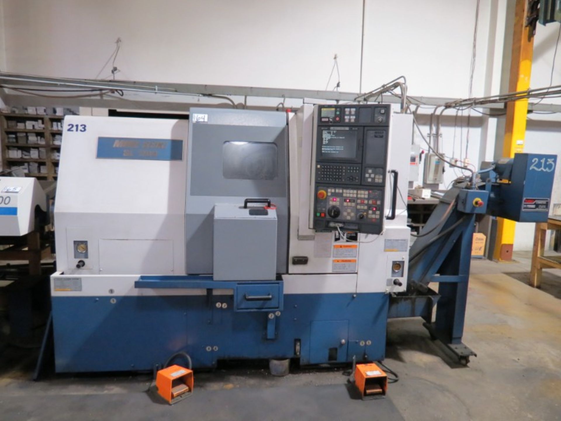 Mori- Seiki SL-204SMC,MSG-805 ctrl, Live tool , sub spindle, s/n 1331 New 2004 - Image 2 of 11