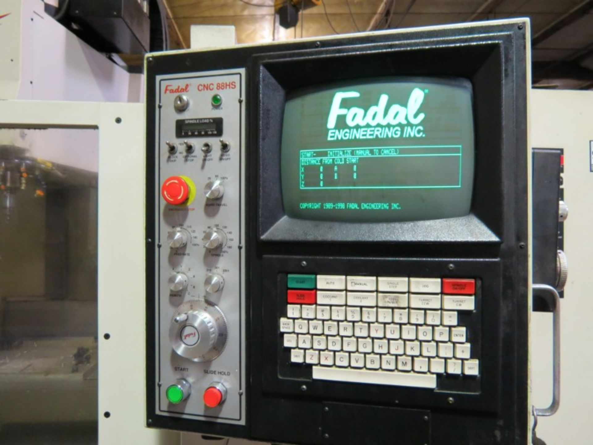 Fadal VMC-6030 HT 4 Asix Vertical Machining Center, 88 HS ctrl, 10K RPM, CT 40, 21 ATC, s/n - Image 6 of 10